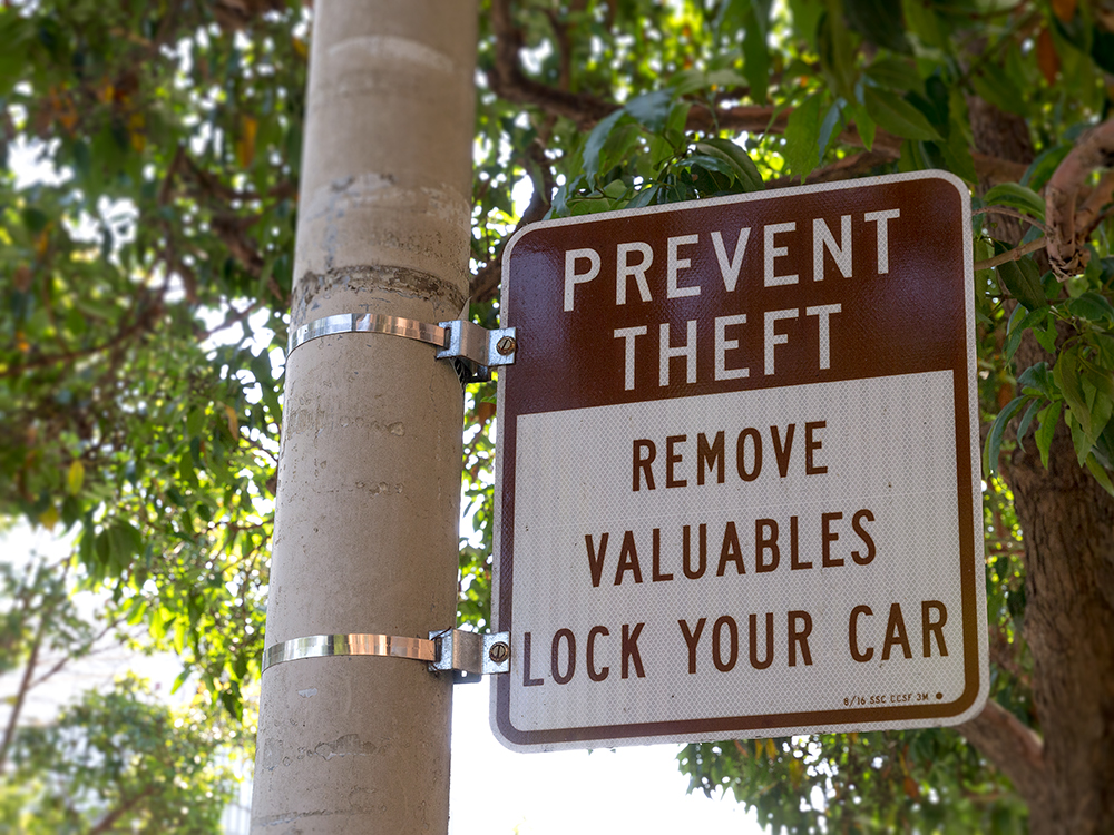 Theft Sign